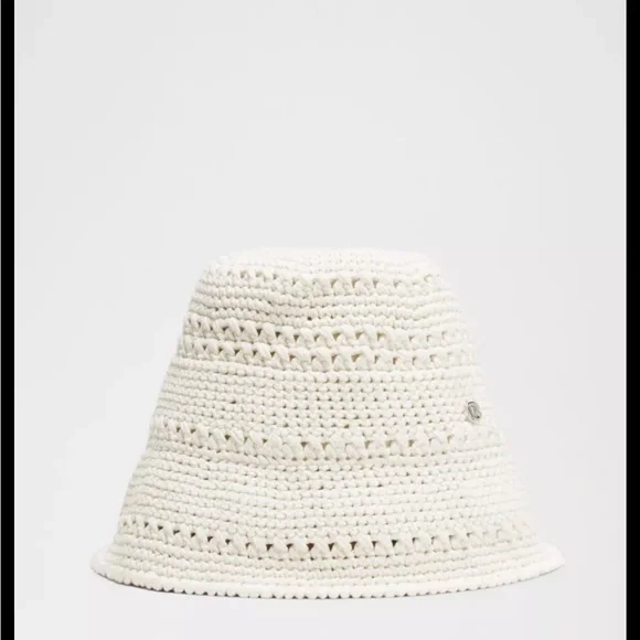 Lululemon Athletica Cream Crochet Bucket Hat☀️SOLD OUT🌴 - Picture 3 of 6